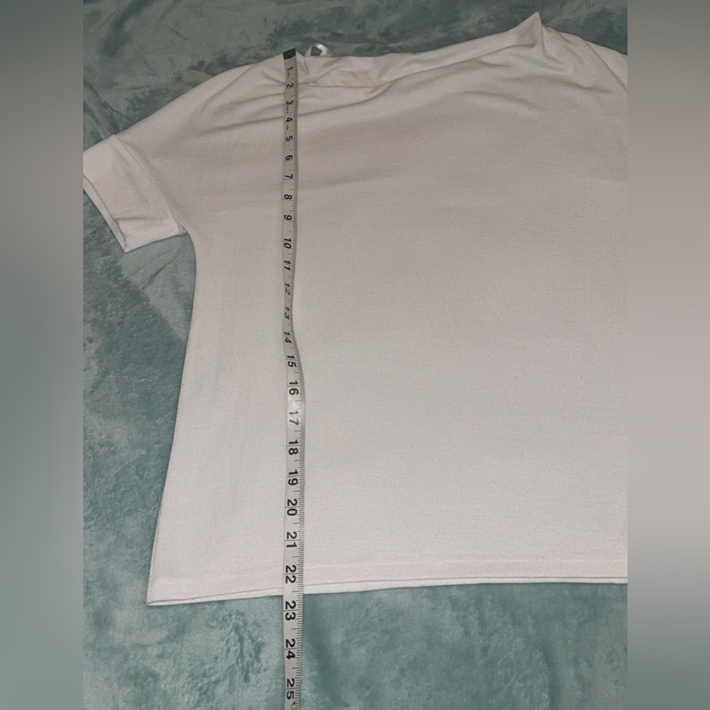 BANANA REPUBLIC White Boat Neck Jersey Knit Top – NWOT Size Small - Picture 7 of 9